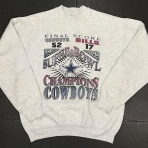 Super Bowl Dallas Cowboys Bills Shirt Sweater 1992 Final Score Sweatshirt